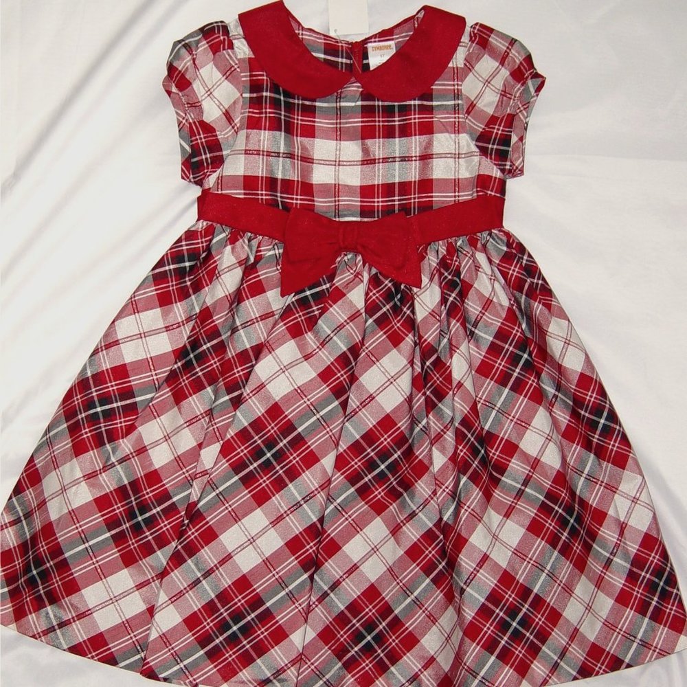 NWT Gymboree Holiday dress 5T red plaid dressy